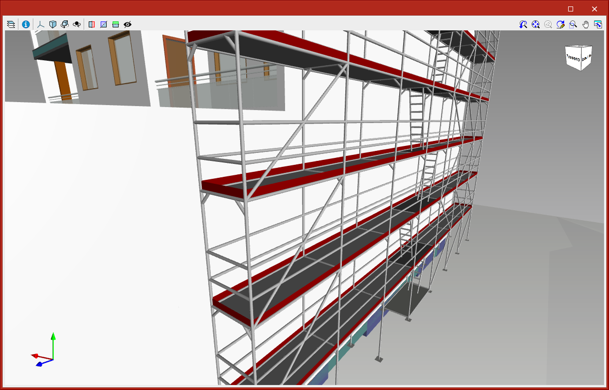 Open BIM Health and safety. Échafaudages